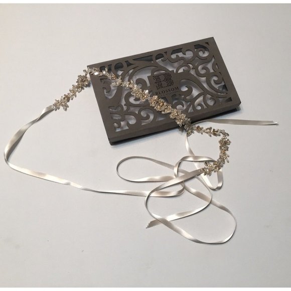 BHLDN Blossom Veils Wedding Rose Sparkle Sash - $260 - Champagne New In Box - Picture 3 of 8